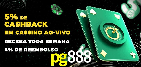 Promoções do cassino ao Vivo pg888